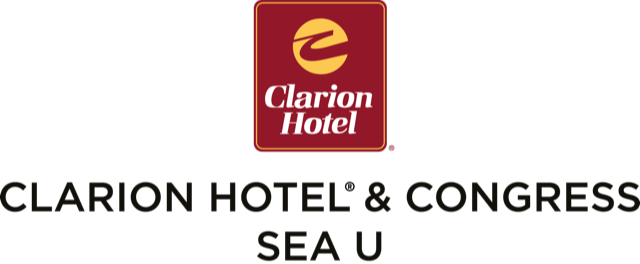 Bilden visar Clarion Hotel SeaU logga